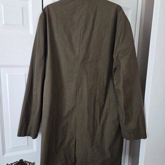 Selected Homme Olive Green Wax Coat (Brand New w Tags) - Sz L- fabulous & Rare - Picture 5 of 12